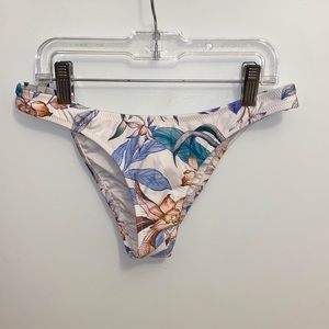 Rhythm bathing suit bottoms - white floral - small - unworn